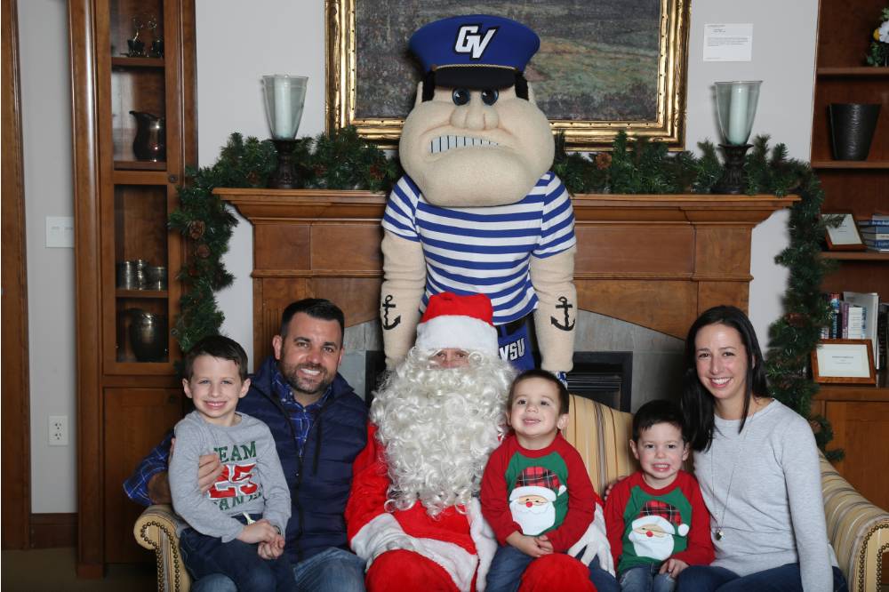 Louie and santa with family 9